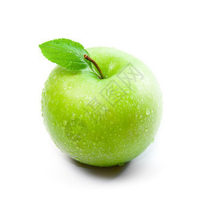 绿苹果食物产品叶子水滴营养饮食绿色花园水果生活图片