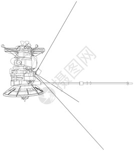 通信卫星概念构想概要环转发器3d墙纸控制板草图盘子控制望远镜子系统技术图片