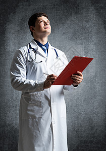 带有文件平板板的医生学生卫生套装保健工作实习生商业医院成人临床图片