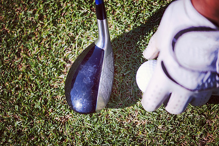 草地高尔夫球俱乐部和球场游戏挑战竞赛课程宏观高尔夫球司机闲暇商业球座图片