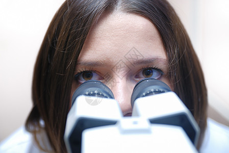 女性oculic诊断练习医生手术显微镜医院配镜师职业手表验光师图片