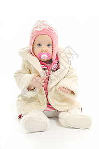 冬季婴儿头发家庭玩具女孩喜悦女儿幸福工作室帽子后代图片