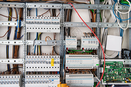 新型供配电自动化系统电气建造活力车站金属盒子电路技术安装电缆图片