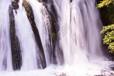 美丽的瀑布假期公园热带天堂森林国家天空水景丛林溪流图片