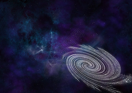 遥远的螺旋星系辉煌微光飞碟插图火花黑色紫色星星太阳蓝色图片