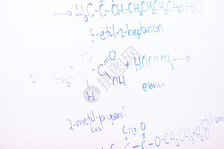 白野猪上的化学分子结构知识学生教学化学家学习老师考试班级课堂工作图片