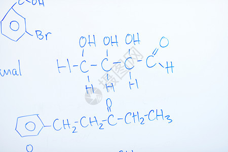 白野猪上的化学分子结构方程商业考试黑板化学家课堂学习科学教学化学品图片