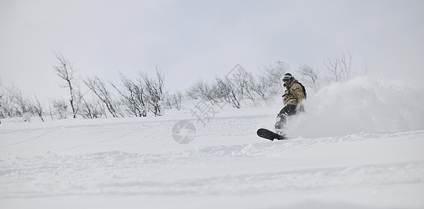 自由式滑雪机假期天空男人旅行运动跳跃单板夹克娱乐速度图片