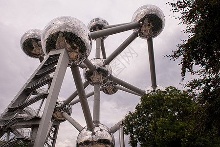 布鲁塞尔的原子建筑照片装饰品历史金属艺术楼梯玻璃旅行街道化学品游客图片