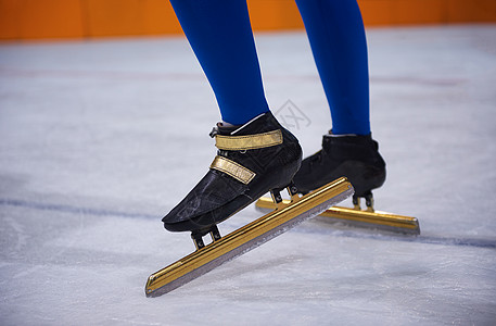 滑雪速度精神团队运动员训练女士溜冰者冰鞋耐力女性游戏图片