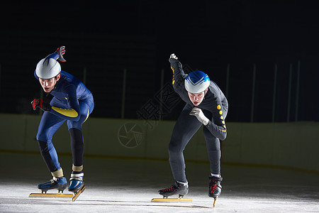 滑雪速度头盔锦标赛滑冰手套女性有氧运动团队精神溜冰者游戏图片
