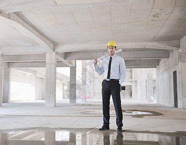 建筑工地建筑师安全工程师导师项目安全帽职场专家经理工作套装图片