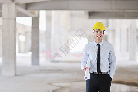 建筑工地建筑师安全成人人士工作建造承包商经理男人头盔项目图片