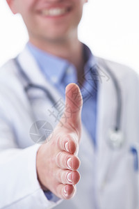 与医生握手交易医师合作诊所保健协议医院专家会议职业图片