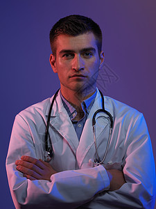 医生肖像治疗男人职员蓝色学生实验室健康职业商业危险图片