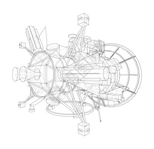 通信卫星概念构想概要环科学细胞控制板导航天线信号收音机控制电讯传播图片