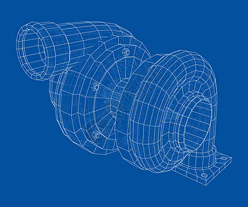 汽车涡轮充电器概念大纲空气扇子车辆圆圈草图机械蓝图机器活力发动机图片