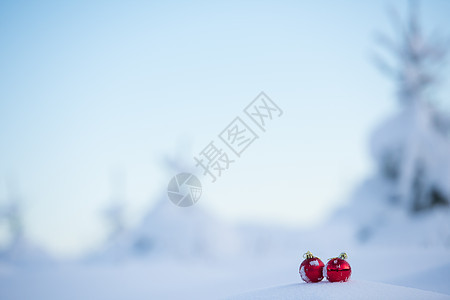 雪中的圣诞舞会庆典装饰季节小玩意儿阴影雪花玩具装饰品派对风格图片