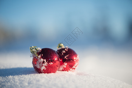 雪中的圣诞舞会季节阴影庆典装饰品乐趣风格装饰雪花派对玩具图片