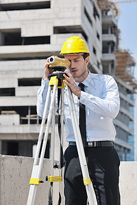 建筑工地建筑师工人男人导师专家项目工作成人头盔建造承包商图片