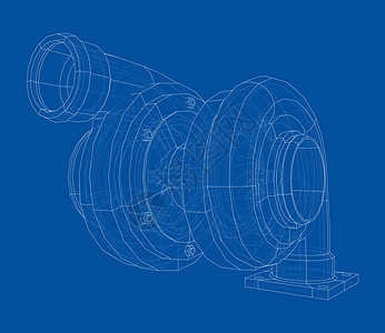 汽车涡轮充电器概念大纲技术速度草图蓝图扇子空气圆圈发动机排气引擎图片