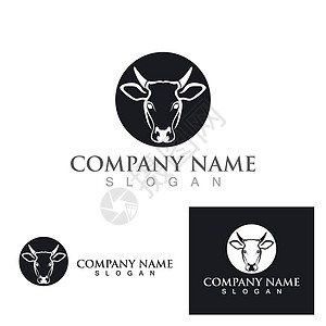 牛 Logo 模板矢量 ico哺乳动物喇叭男性驾驶屠夫奶制品库存小牛插图食物图片