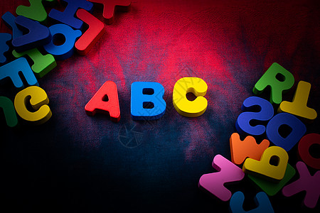 由木制的彩色ABC字母公司孩子学习教育拼写教育学学者智力知识文章图片
