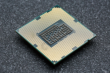 特写 CPU 芯片处理器 选择性焦点主板工程电气插座硬件木板宏观芯片金子卡片图片