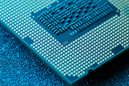 特写 CPU 芯片处理器 选择性焦点电脑卡片木板技术科学硬件别针半导体宏观单元图片
