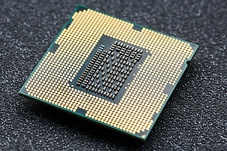 特写 CPU 芯片处理器 选择性焦点插座科学电气工程数据电脑芯片半导体硬件别针图片