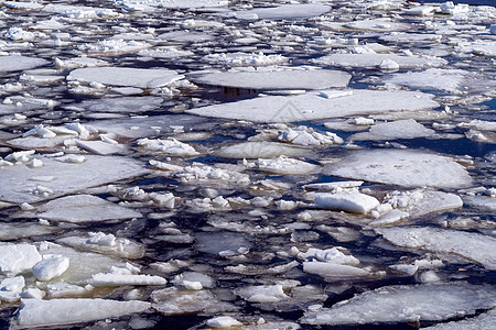 漂移冰流冰在水面的简要背景 Devacle背景