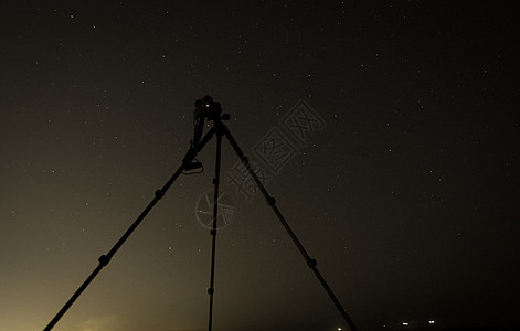 摄像头拍摄星空三脚架照片星星地球夜空天空宇宙星系星云天文图片