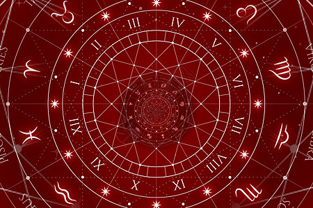 关于神秘主义 占星学 幻想的古老概念背景摘要数字魔法天文学星座癌症八字插图宇宙日历星星图片