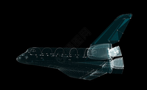 粒子空间航天飞机摘要旅行科幻星星3d科学计算机勘探飞船宇宙发明图片