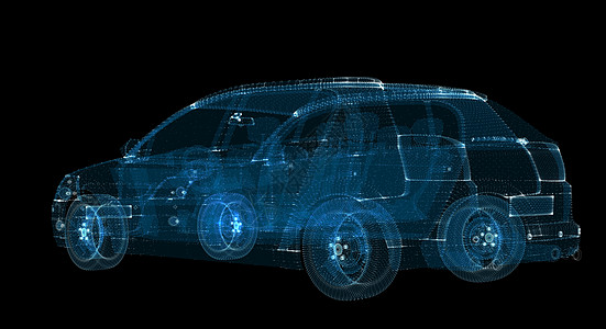 汽车室内图3d 智能汽车粒子全息图运输软件车辆系统工程3d驾驶仪轮子机壳显示器安全背景