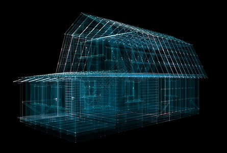 3D 数字粒子之家互联网房子界面数据项目建筑建筑学代码3d技术图片