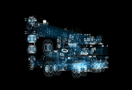 数字起重卡车全环式运输和技术概念项目CTF工作服务电脑代码数据维修3d科学起重机汽车图片