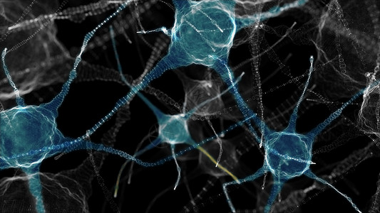 神经细胞中枢网络 3D 插图3d微生物学药品神经元解剖学风暴生物生物学信号科学图片