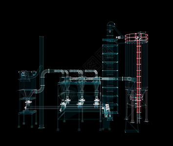 工业设备 阀门 水管和感应器界面工程3d技术电脑管道管子用户生产传感器图片