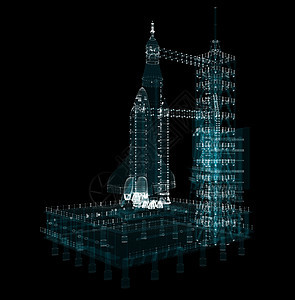 简易发射场综合设施 作为空间飞行任务一部分的火箭发射飞船科学航班太阳旅行行星计算机航天飞机车辆星系图片