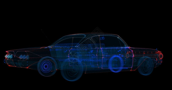 汽车室内图3d 智能汽车粒子全息图模拟动画片创新运输界面巡航车辆运动力量电脑背景