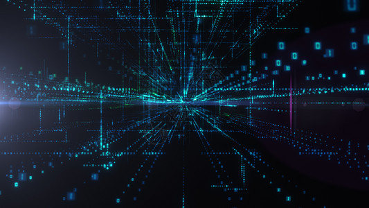 飞入数字技术隧道中屏幕速度矩阵激光网络电脑商业背景科学蓝色图片