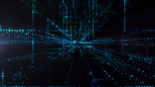 飞入数字技术隧道中粒子运动商业科学速度矩阵屏幕活力代码网络图片