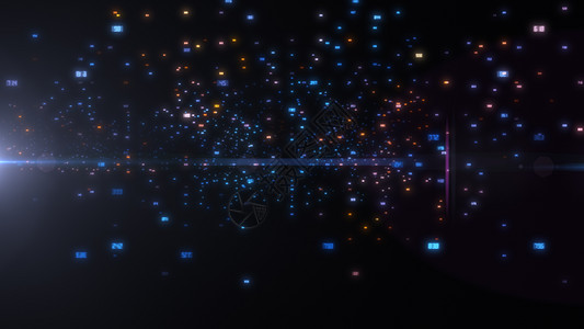 带有数字的光亮元素编码分析技术数据来源编程保护软件3d安全图片