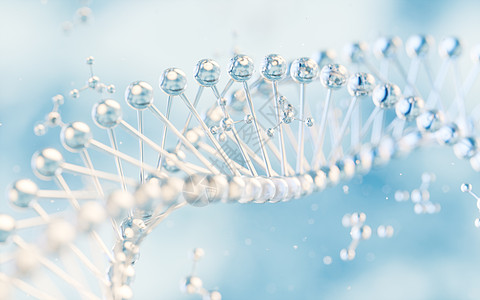 生物学分子结构 3D转化编码遗传化学科学蓝色青色渲染遗传学生物研究图片