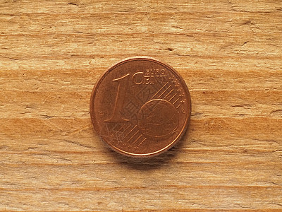 欧洲货币1硬币共同面 欧洲货币银行业财富公共端木头现金商业投标联盟花费金融图片