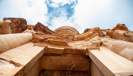 2020年2月20日 约旦佩特拉教堂文明寺庙沙漠宝藏文化风景历史性洞穴砂岩建筑学图片