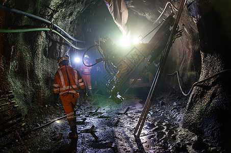 采矿经营者的采矿机 地下矿网目煤炭力量矿石矿工金子机械工人矿物质运营商危险图片