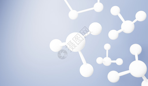 侧细胞或分子中简单化学键的 3d 渲染 原子 离子 键和分子的结合 液滴气泡背景 共价键 生化相互作用微生物学技术科学生物皮肤化图片