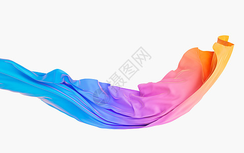流波布 3D铸造紫色坡度海浪纺织品丝绸蓝色棉布织物液体橙子图片